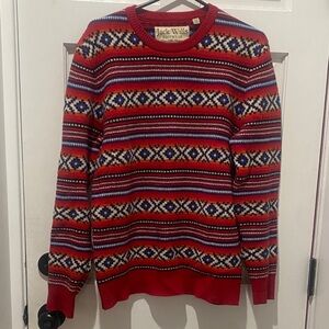 Jack Wills Multicolor Patterned Crewneck Sweater